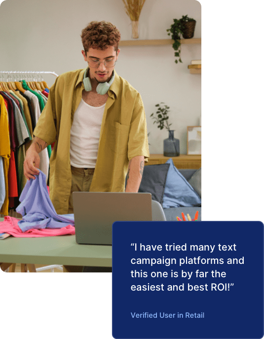 A busy Shopify seller uses SlickText to send offers during Black Friday and Cyber Monday