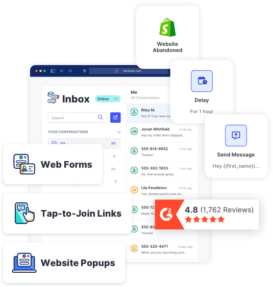 Examples of SlickText features that grow your business the way EZ Texting can’t