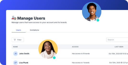 Example of the SlickText shared inbox for team collaboration