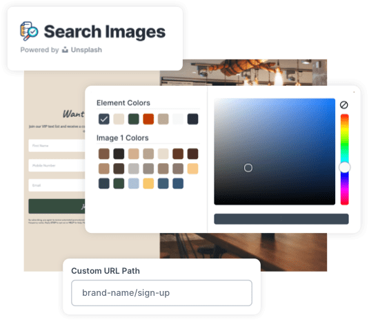 How to add custom branding to web forms with the SlickText platform