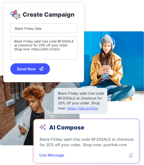 Sample mass text messaging campaign.