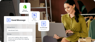 A Shopify merchant uses SlickText to send automated text messages on Black Friday