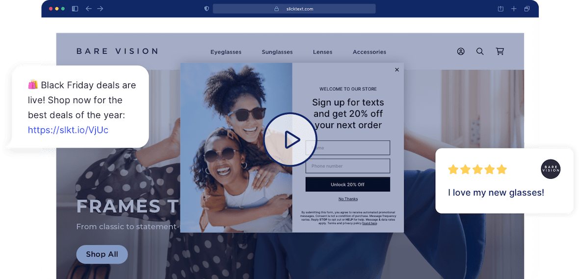 Video explaining the benefits of an ecommerce SMS platform