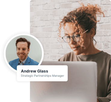 Picture of a SlickText Partnership Manager ready to help marketing agencies