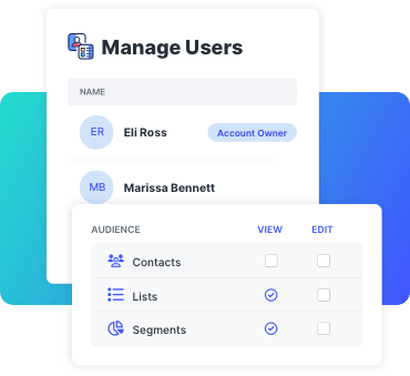 SlickText UI showing unlimited user seats for marketing agencies
